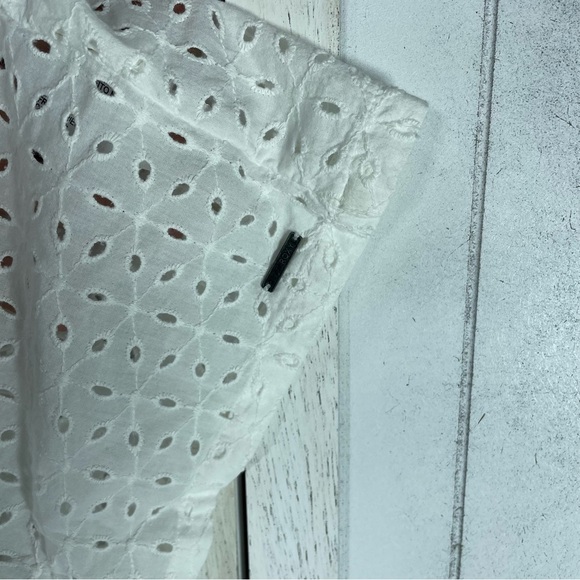 Roxy Young Women's Angels Song Romper Bright White M cottage core embroidered - Picture 5 of 12